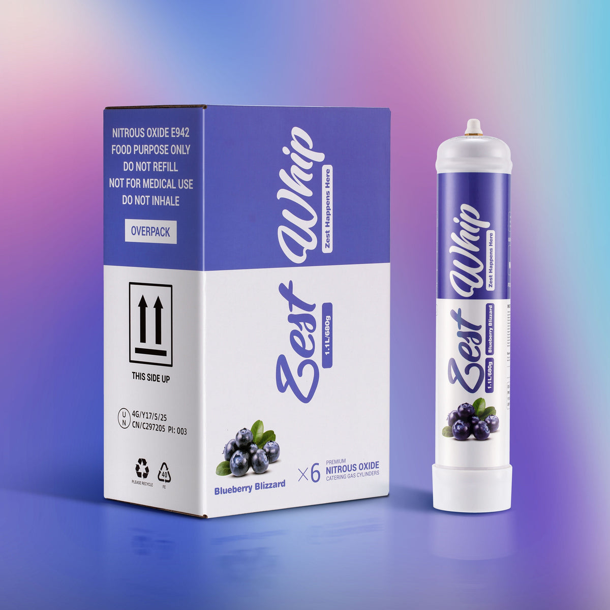 Zest Whip 1.1L Blueberry Blizzard