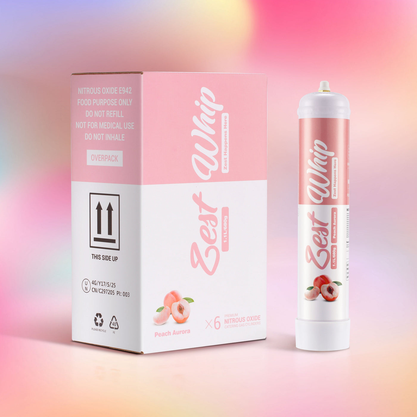 Zest Whip 1.1L Peach Aurora